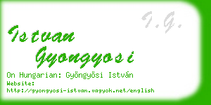 istvan gyongyosi business card